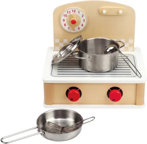Hape 2-in-1 Kitchen & Grill Set