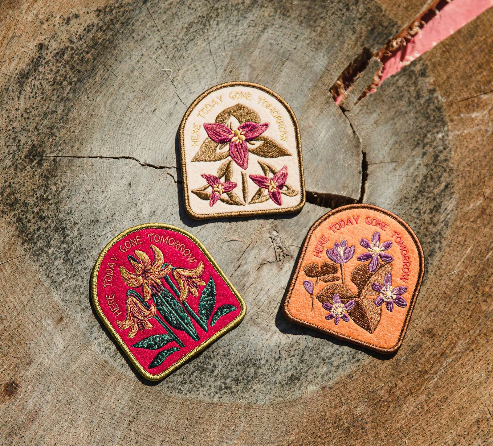 Hepatica Iron On Patch