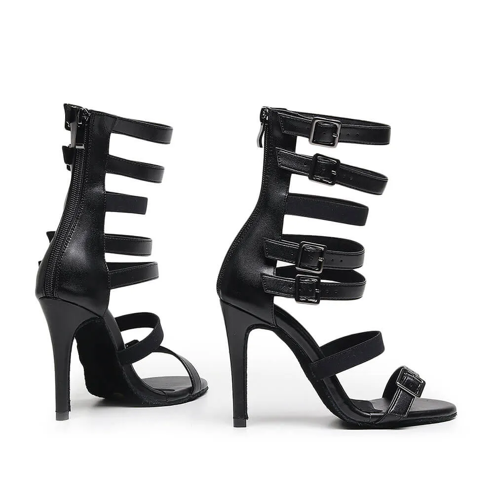 High Heel Ankle Strap Open Toe Sandals
