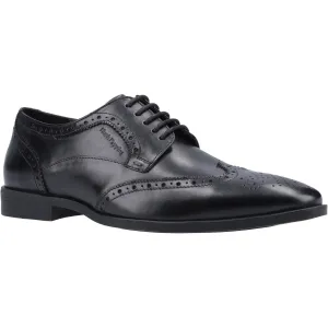Hush Puppies Brace Brogue Lace Up Mens Shoes in Black