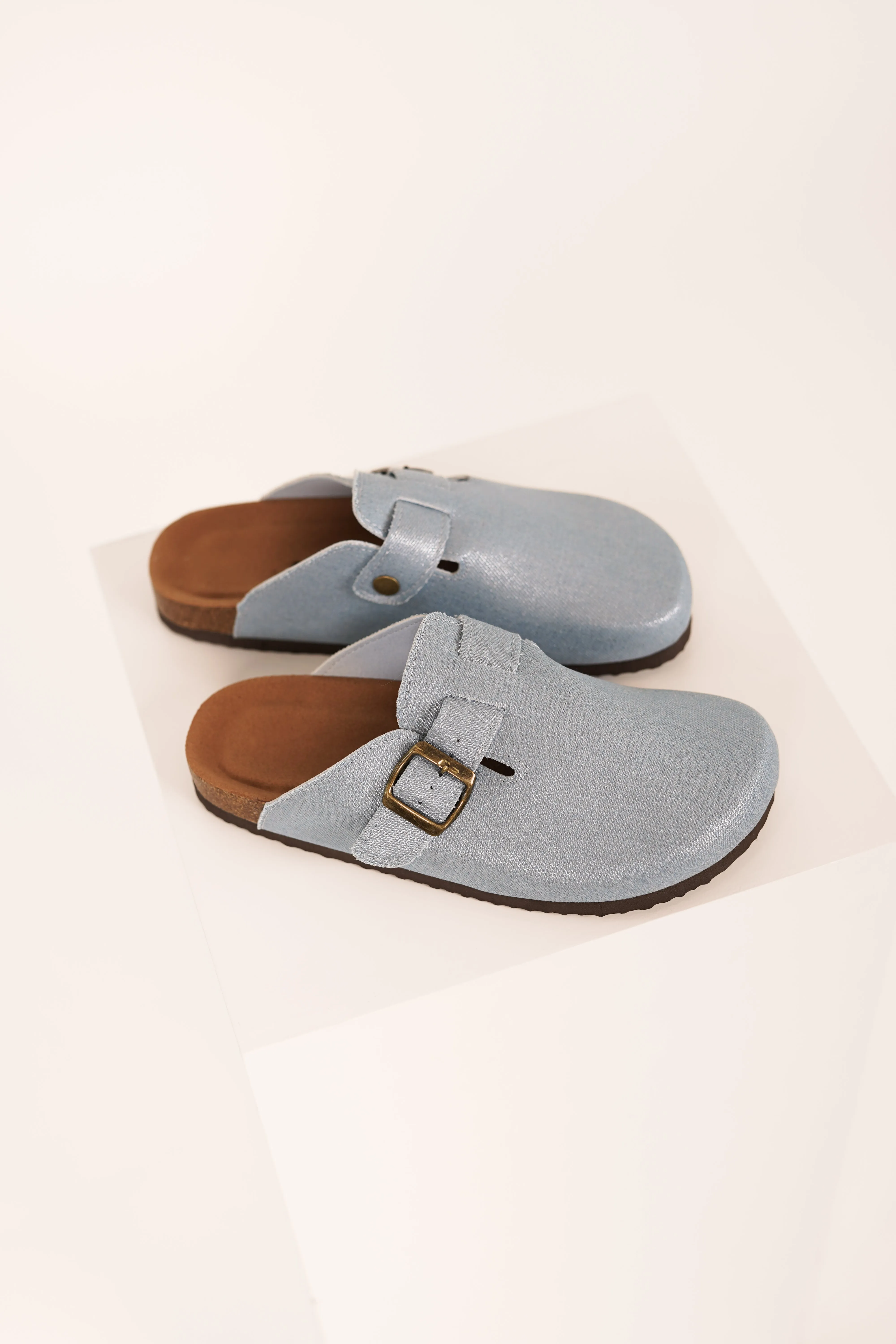 Instappers dames metallic blauw - Joan