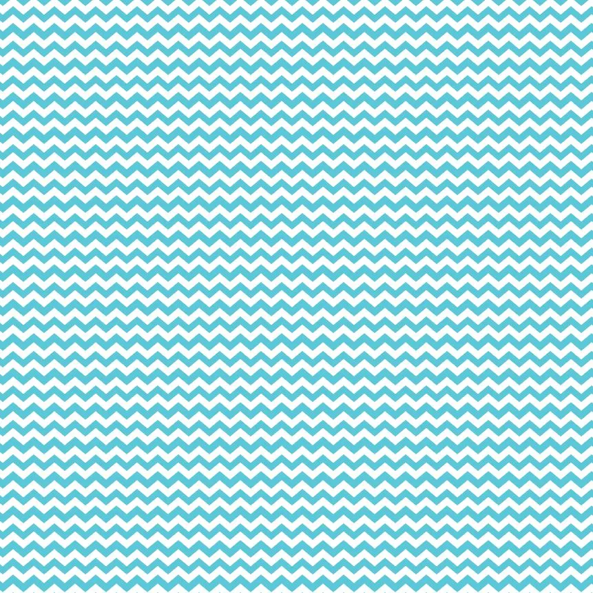 Island Blue Mini Chevron Printed Vinyl