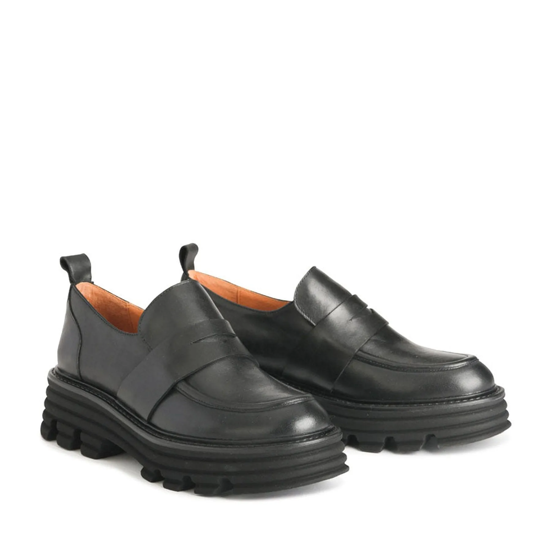 JANIA LEATHER CHUNKY LOAFERS