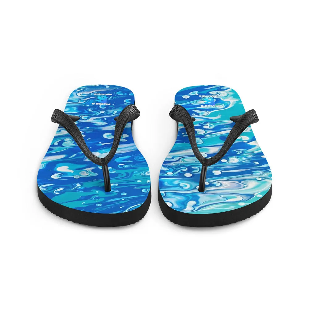 Jess Lewis Seafoam Flip-Flops - Free Delivery! Rock / Mathrock / Progressive / Jazz Fusion - Alternative Apparel and Merch Only from Phase B Records.