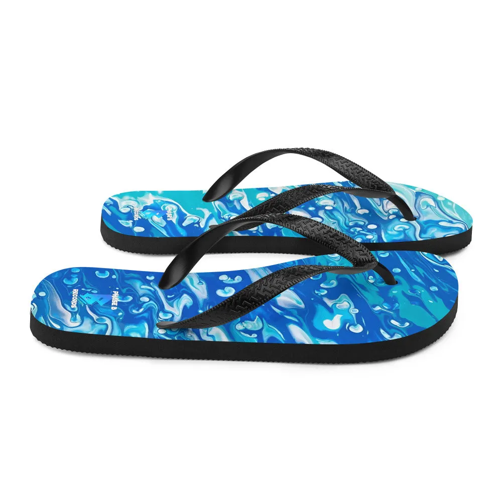 Jess Lewis Seafoam Flip-Flops - Free Delivery! Rock / Mathrock / Progressive / Jazz Fusion - Alternative Apparel and Merch Only from Phase B Records.