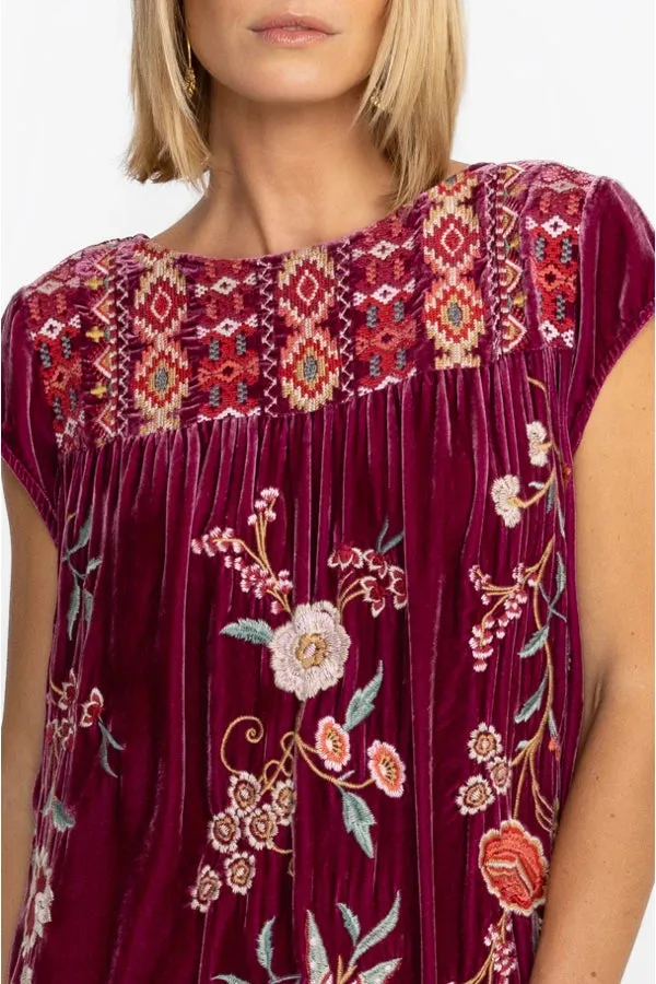 Johnny Was Suki Petal Sleeve Tunic Dress