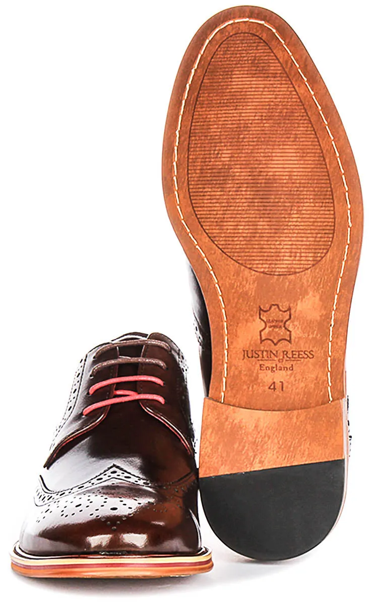 Justinreess England Dover In Dark Brown For Men