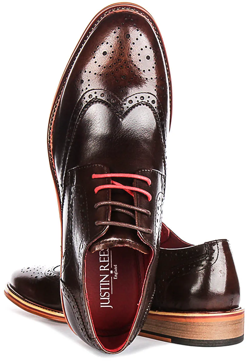 Justinreess England Dover In Dark Brown For Men