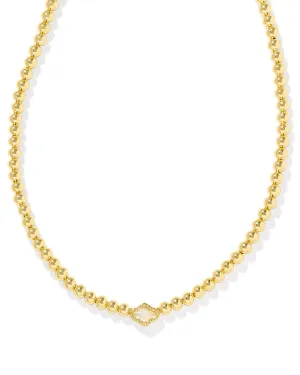 Kendra Scott Abbie Beaded Necklace - Gold Natural Mother of Pearl