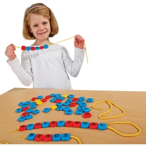 Lacing Letter Beads Set pk 66