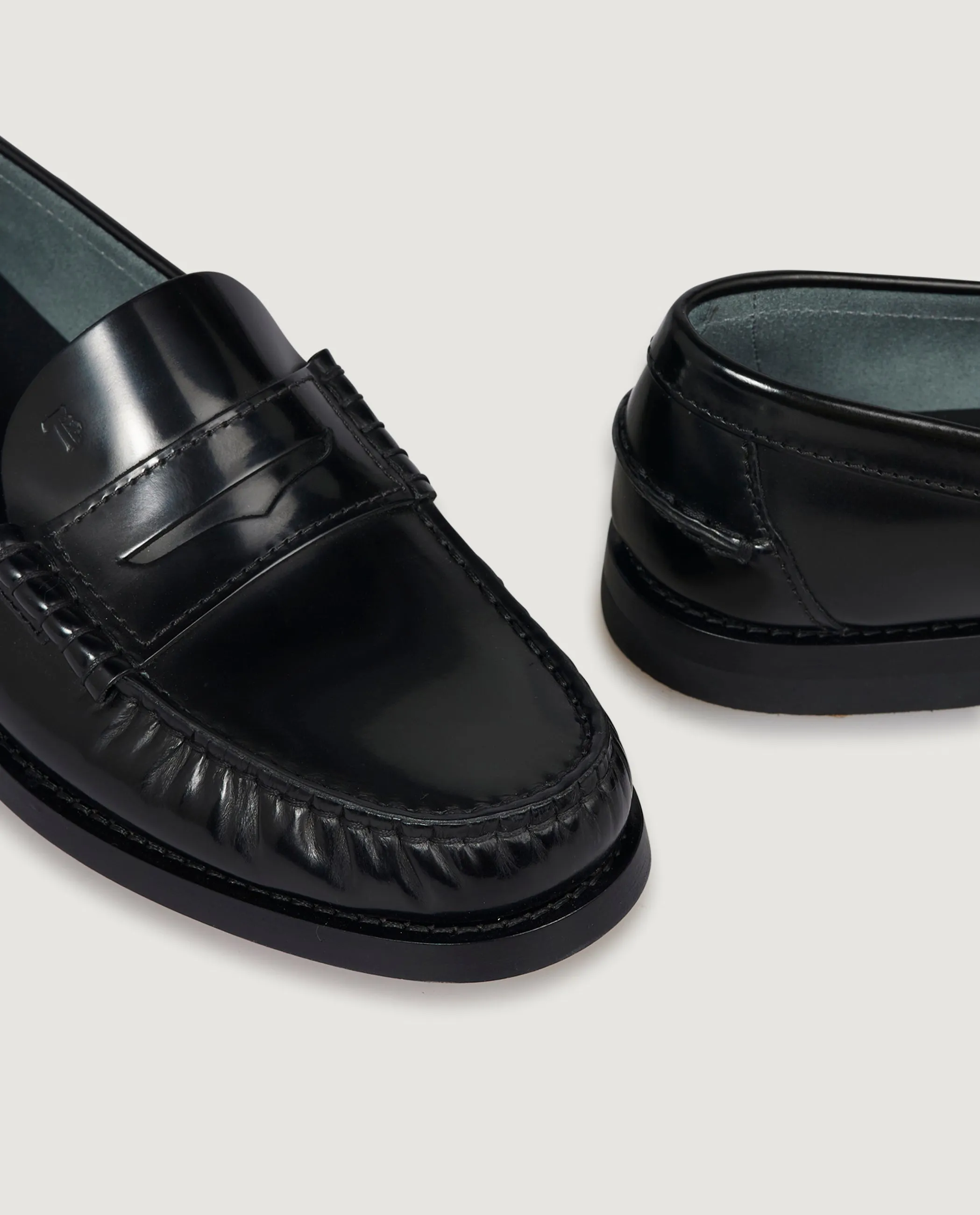Lederen Loafers - Zwart