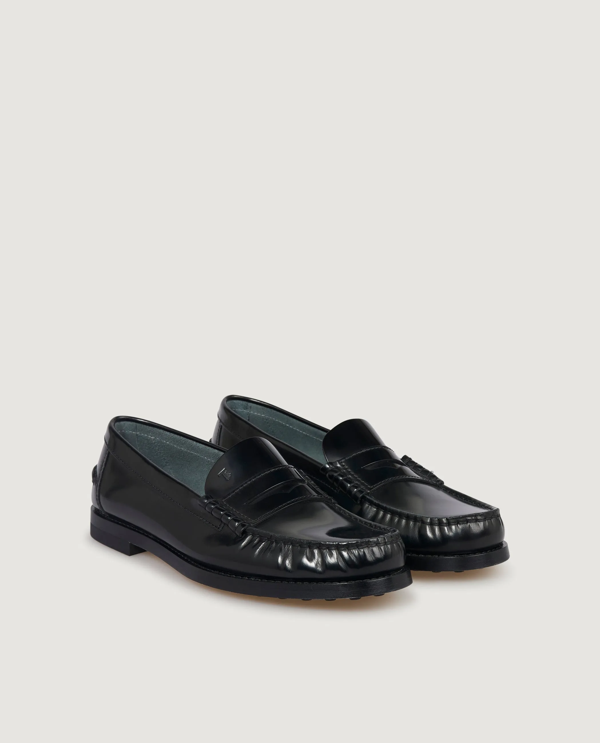 Lederen Loafers - Zwart