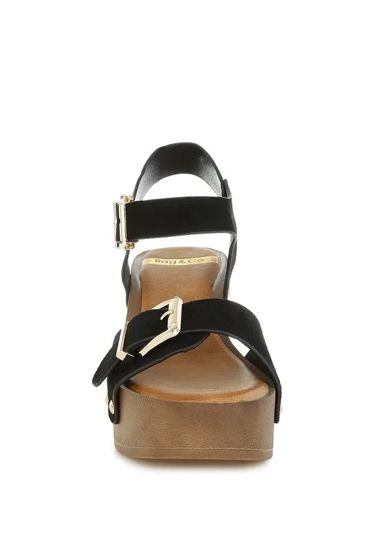 Lhasa Real Suede Leather Clog Sandals