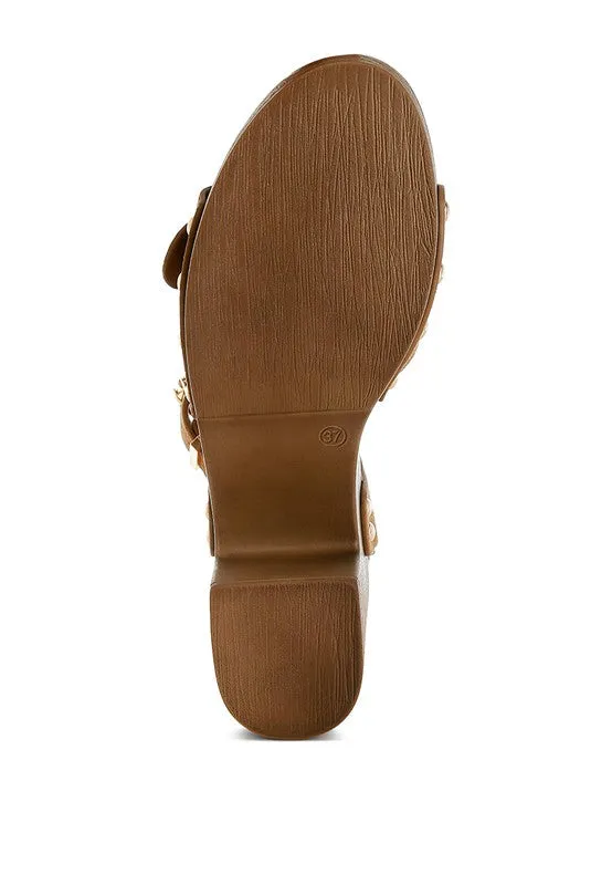 Lhasa Real Suede Leather Clog Sandals