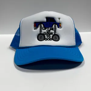 LIFT ME UP CLOSER TO GOD Pick Up Truck Mesh Trucker SnapBack Cap Hat Custom Embroidered