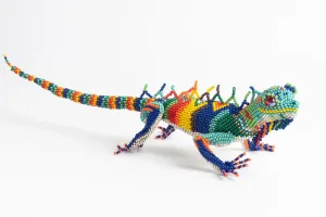 Lizard: large; luster rainbow colors