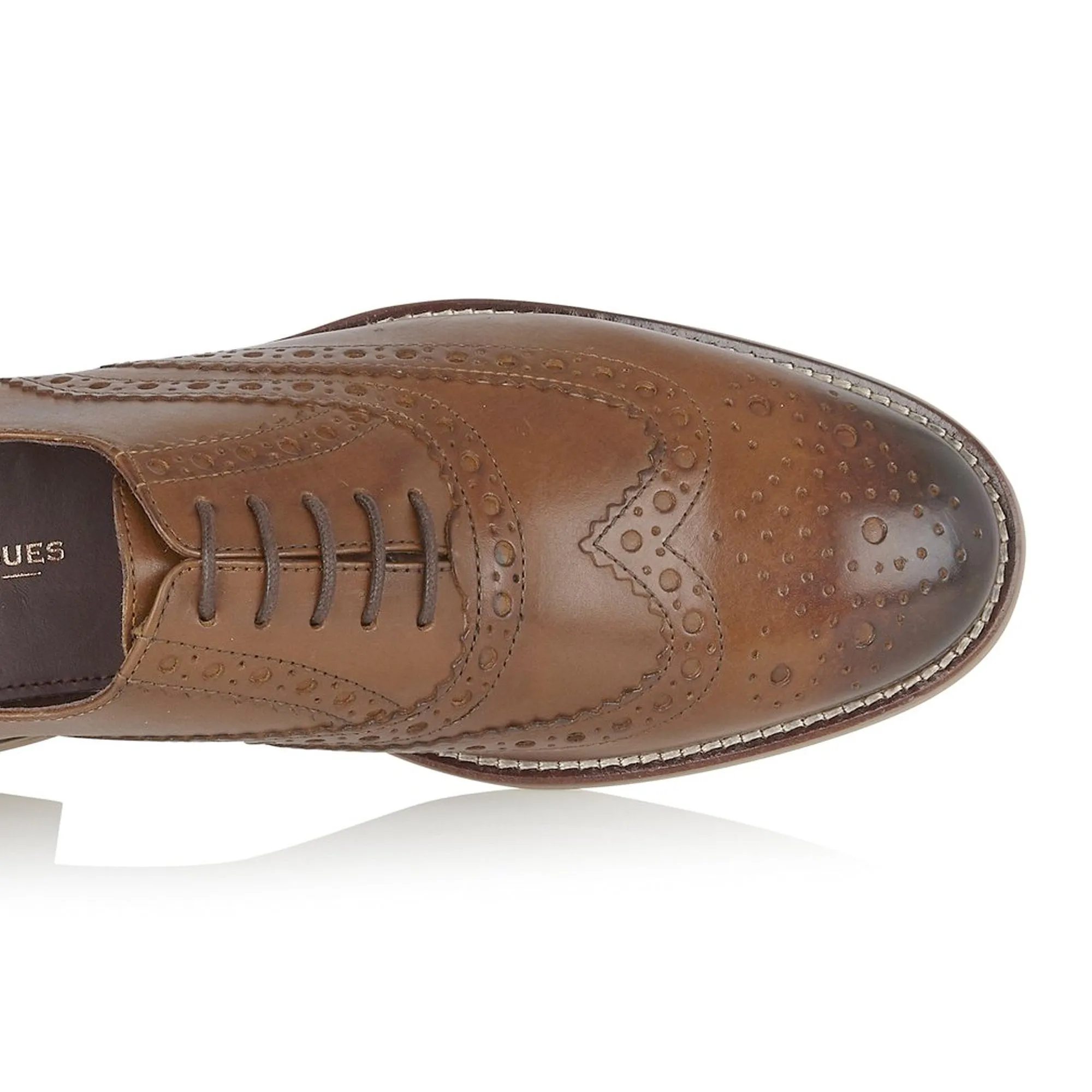 London Brogues Gatsby Brogue Shoes Chestnut