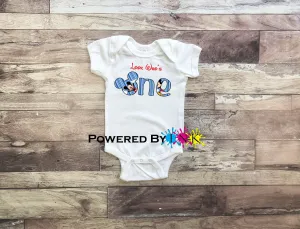 Look Who's One ** Baby 1st birthday ** Baby Turns 1 ** One Piece Bodysuit **