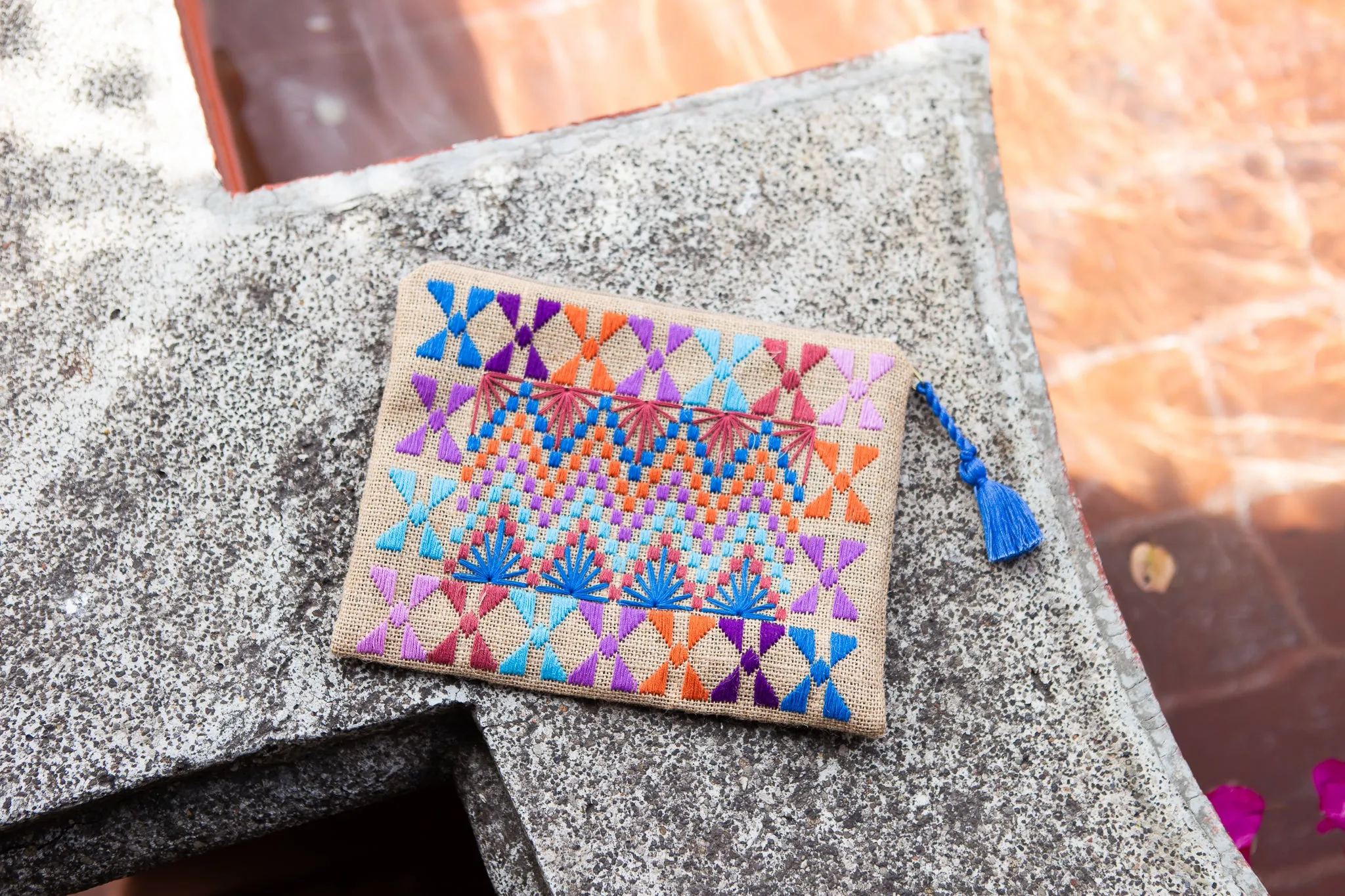 Louisa Embroidered Clutch