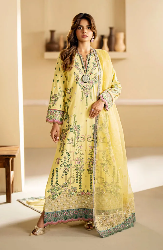 MARYUM & MARIA | Premium Lawn'24 | YELLOW IRIS| VERA MS24-635