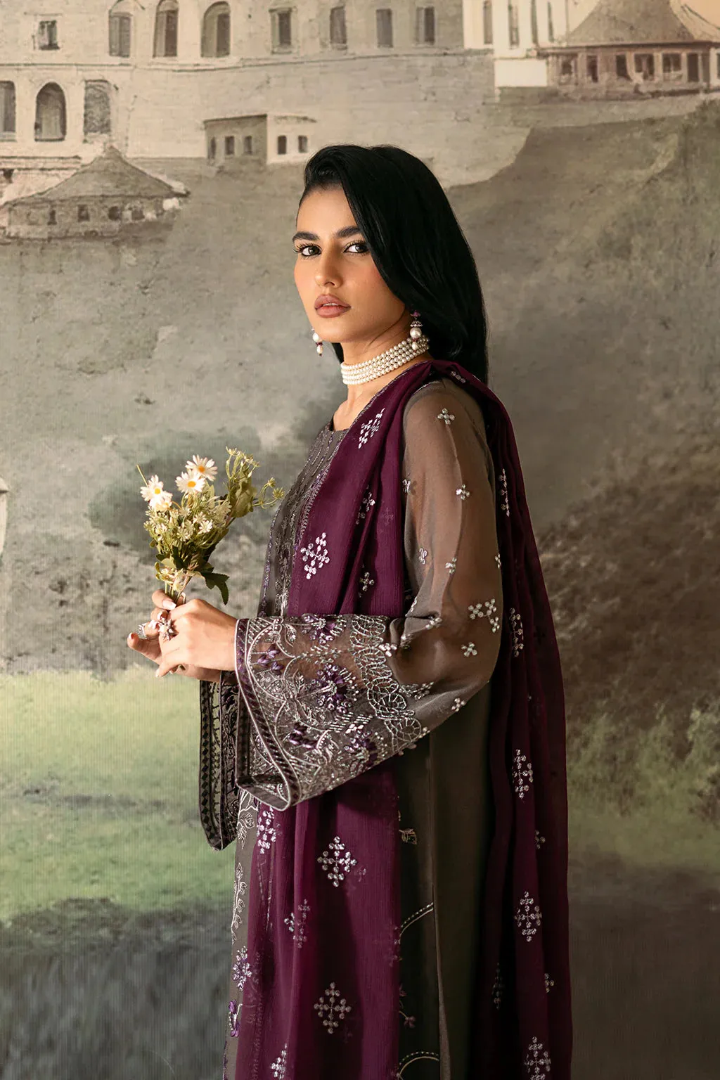 Mehar Bano Kuch Khas By Flossie Chiffon Collection'24 - FLORA