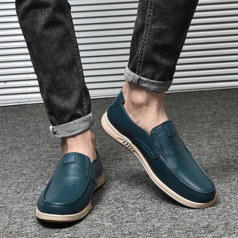 Men Leather Breathable Loafers