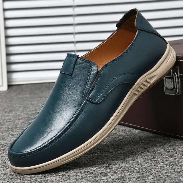 Men Leather Breathable Loafers