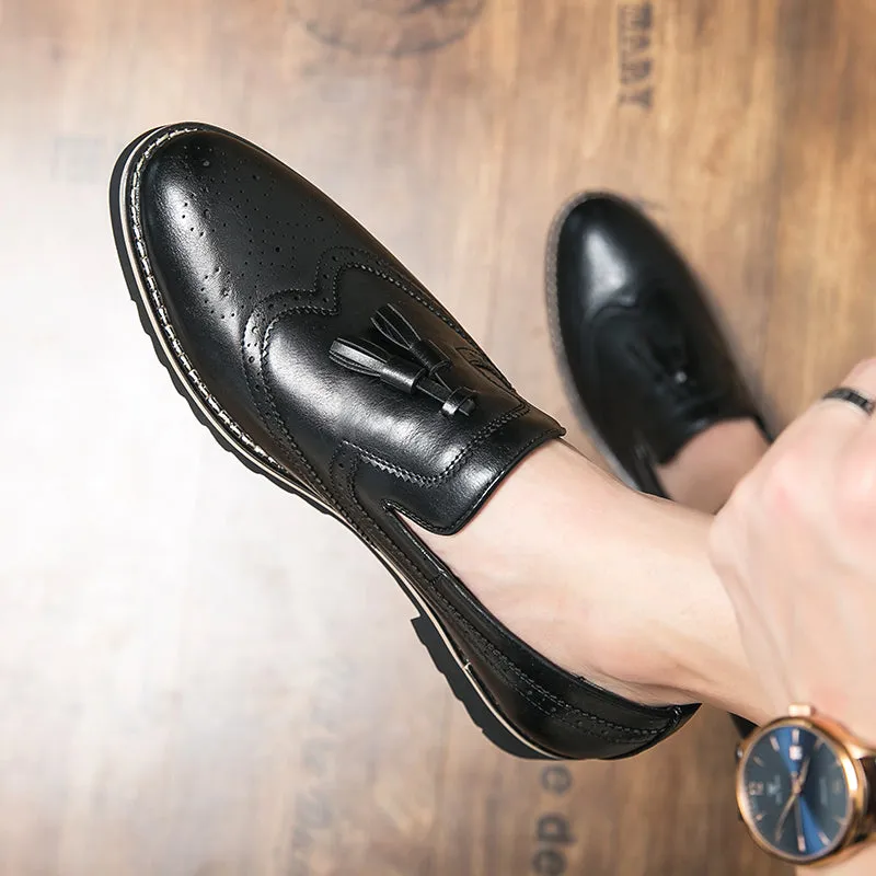 Mens Brown Dress Loafers