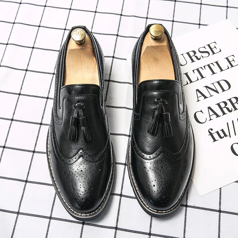 Mens Brown Dress Loafers