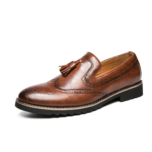 Mens Brown Dress Loafers