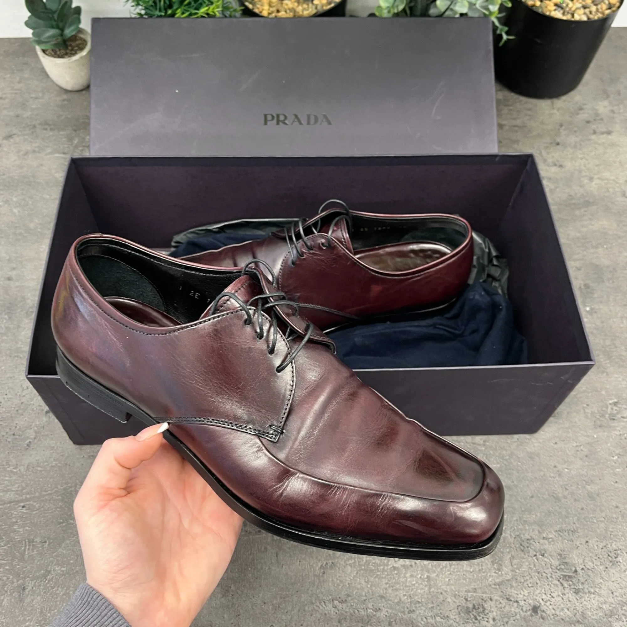 Men's Derby Loafers Brown Size EU 40.5 / UK 6.5
