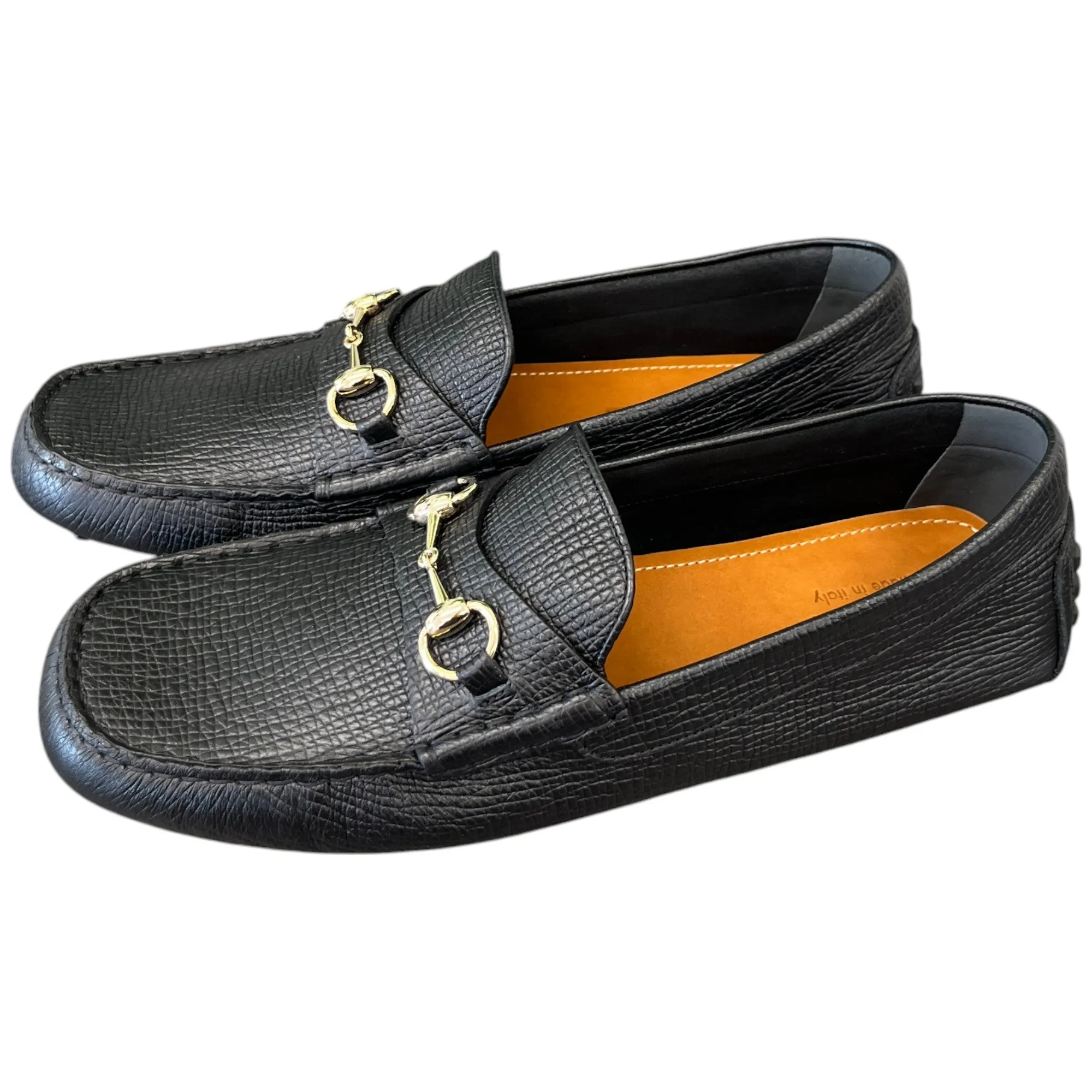 Men's Driver Horsebit Loafers Black Size EU 46 / UK 12