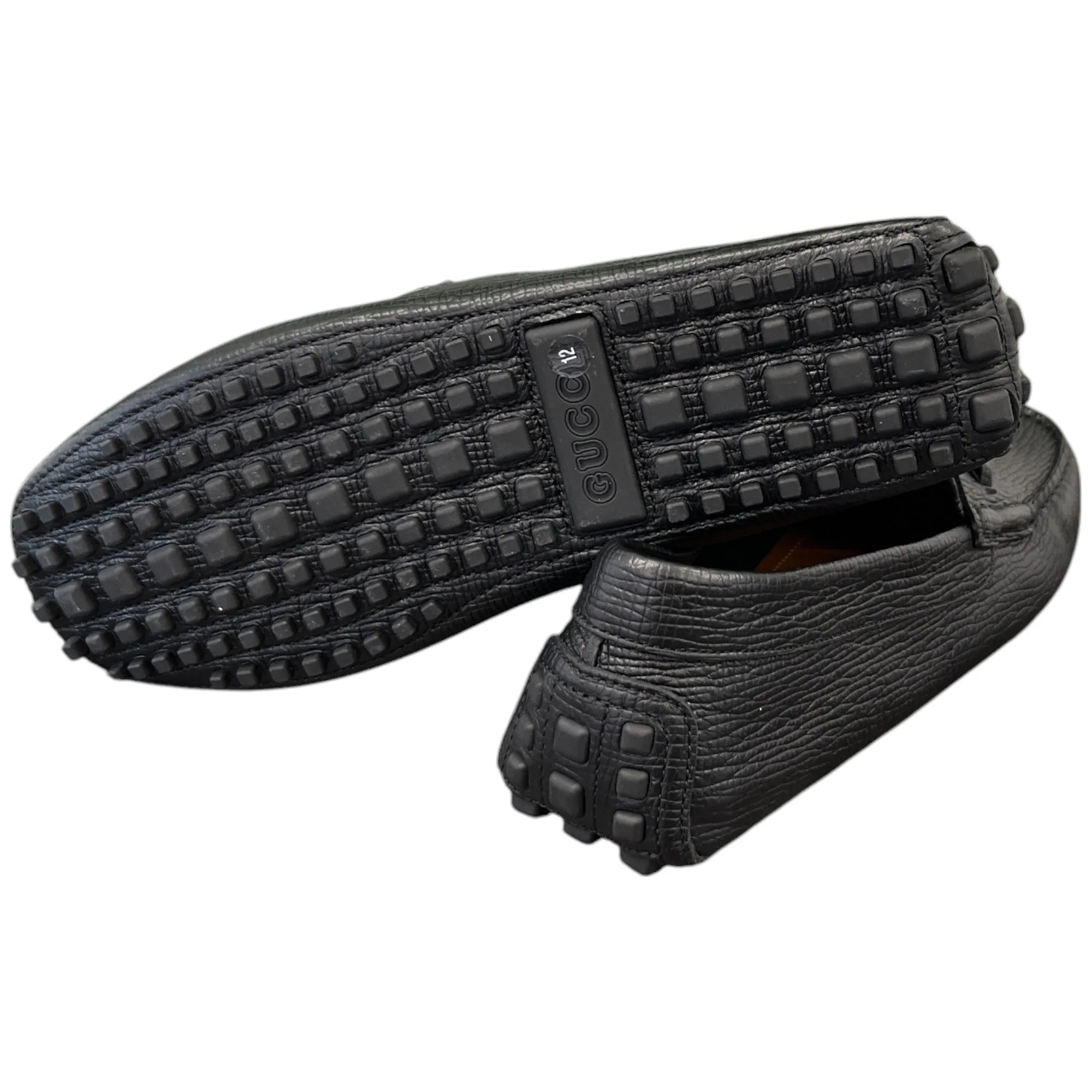Men's Driver Horsebit Loafers Black Size EU 46 / UK 12
