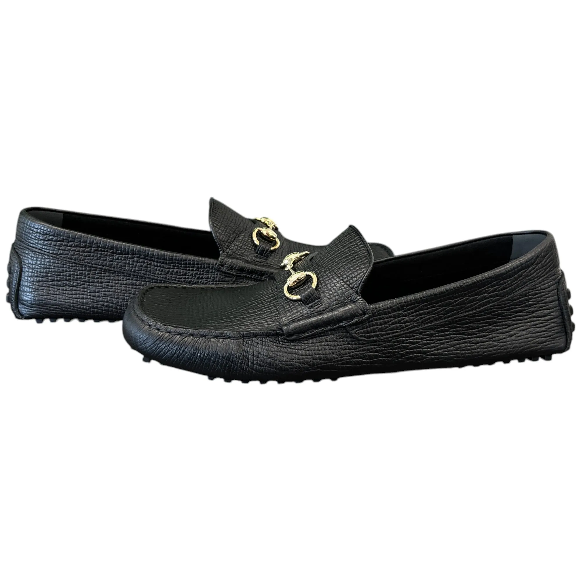 Men's Driver Horsebit Loafers Black Size EU 46 / UK 12