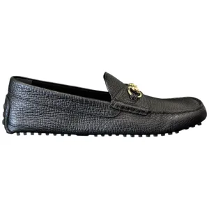 Men's Driver Horsebit Loafers Black Size EU 46 / UK 12