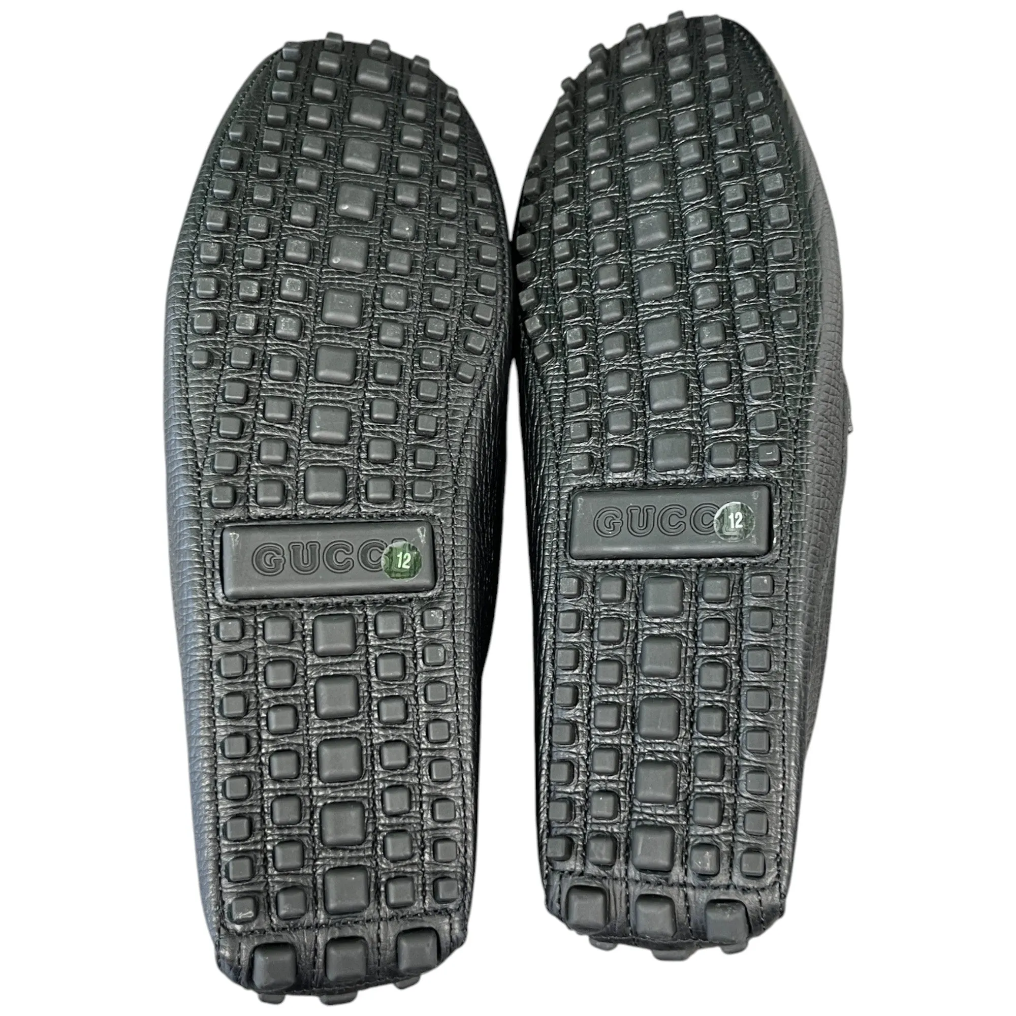 Men's Driver Horsebit Loafers Black Size EU 46 / UK 12