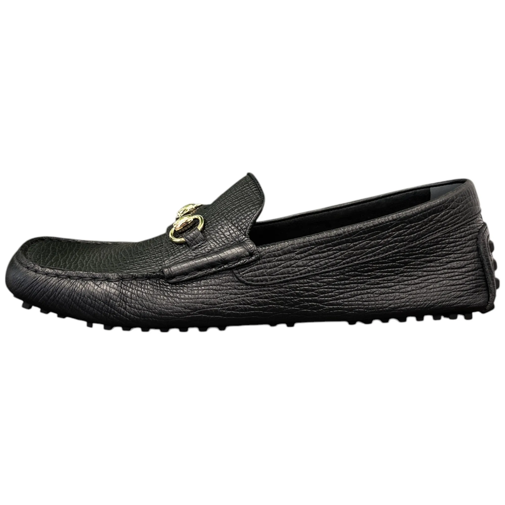 Men's Driver Horsebit Loafers Black Size EU 46 / UK 12