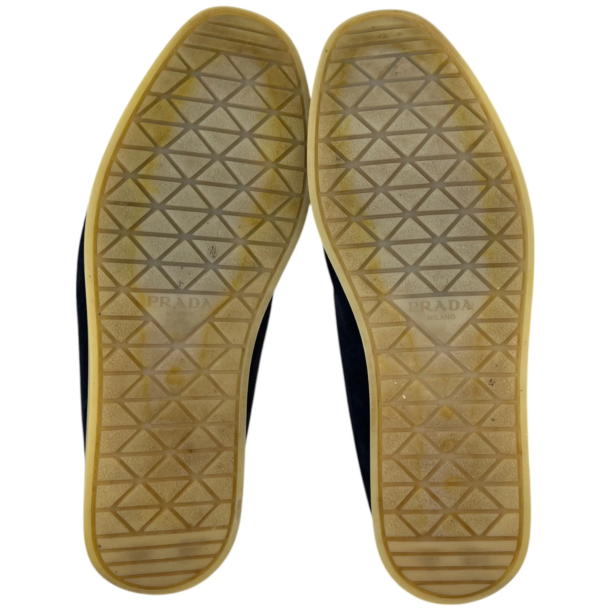 Men's Plaque Logo Loafers Navy Size EU 42 / UK 8