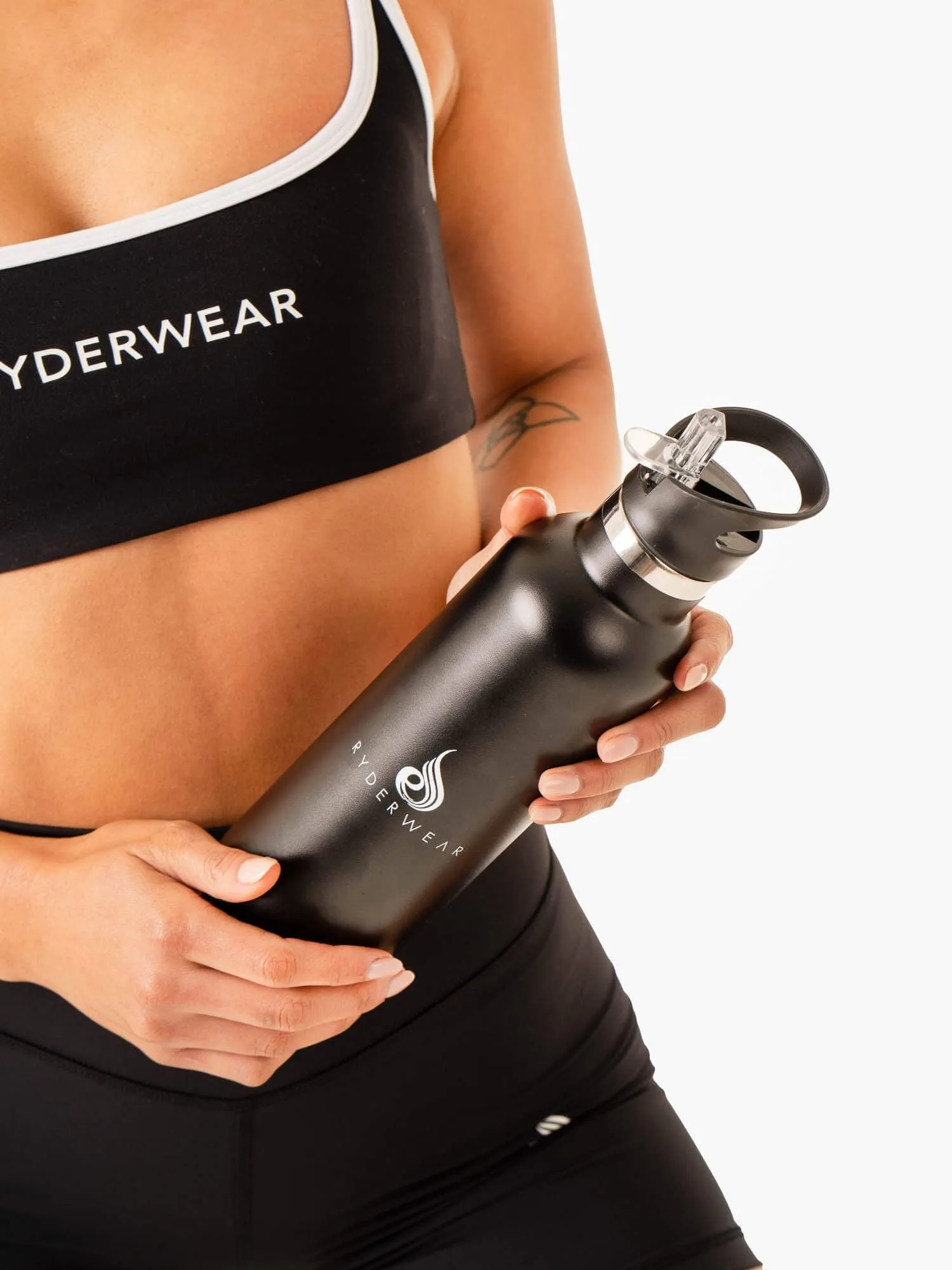 Metal Water Bottle - Black
