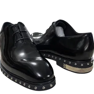 Metallic Studded Loafers