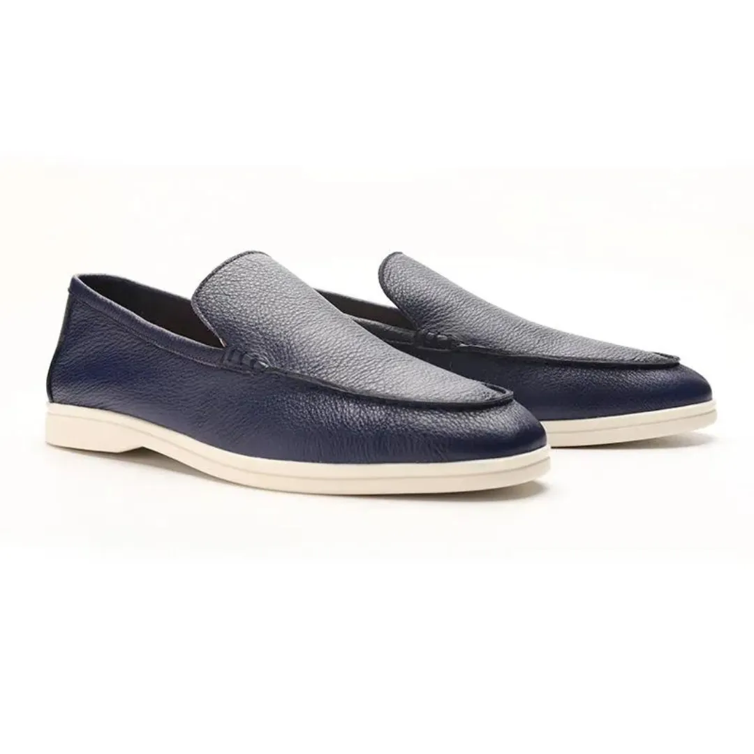 Mevario Cowhide Leather Loafers