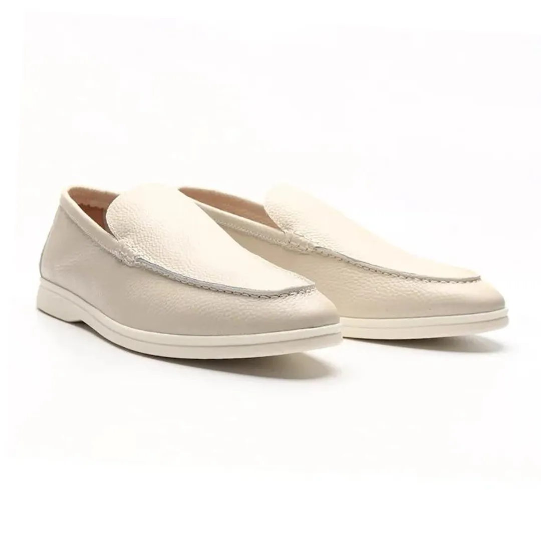 Mevario Cowhide Leather Loafers