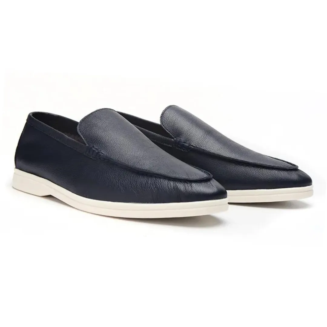 Mevario Cowhide Leather Loafers