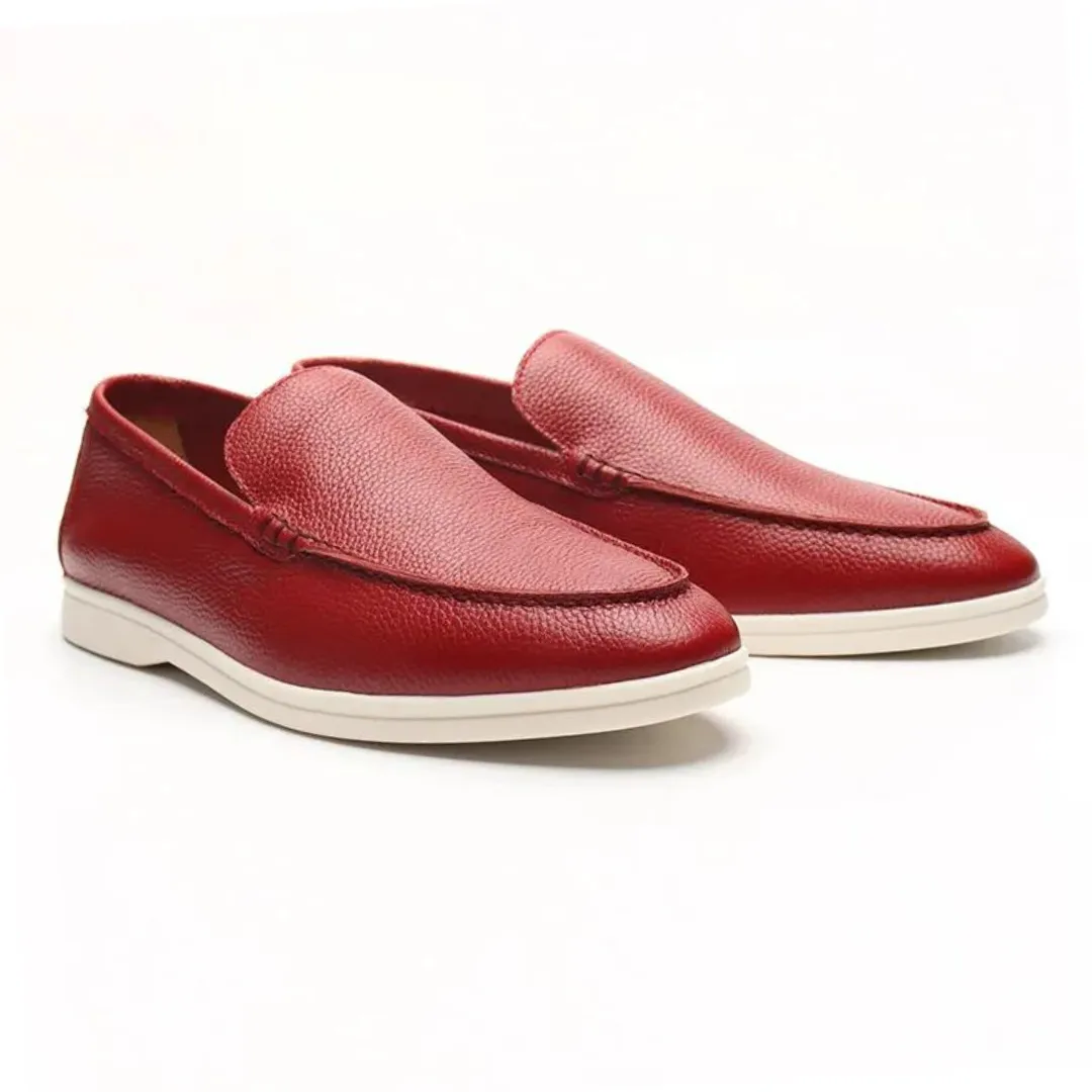 Mevario Cowhide Leather Loafers