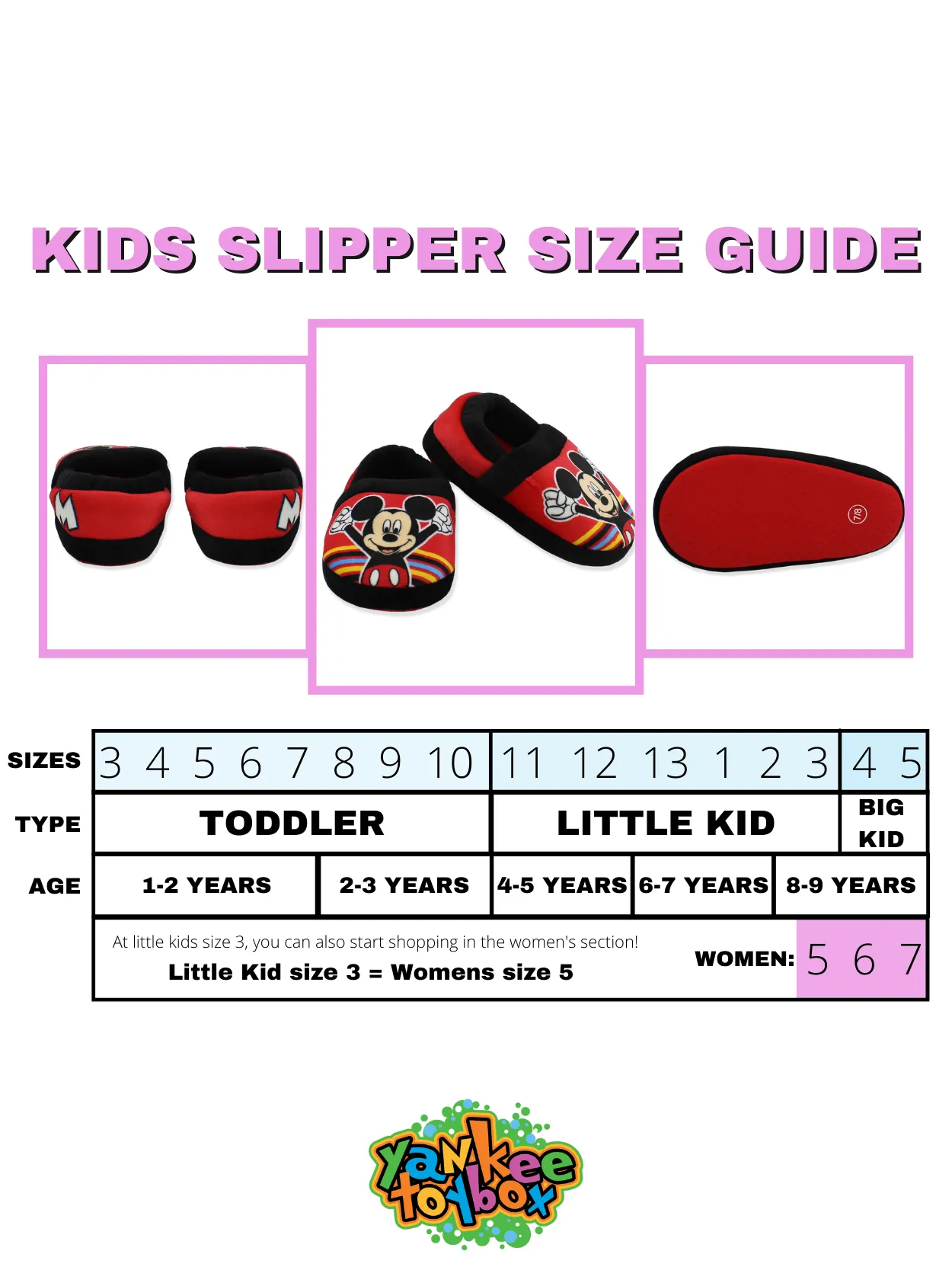 Mickey Mouse Plush A-Line Slippers