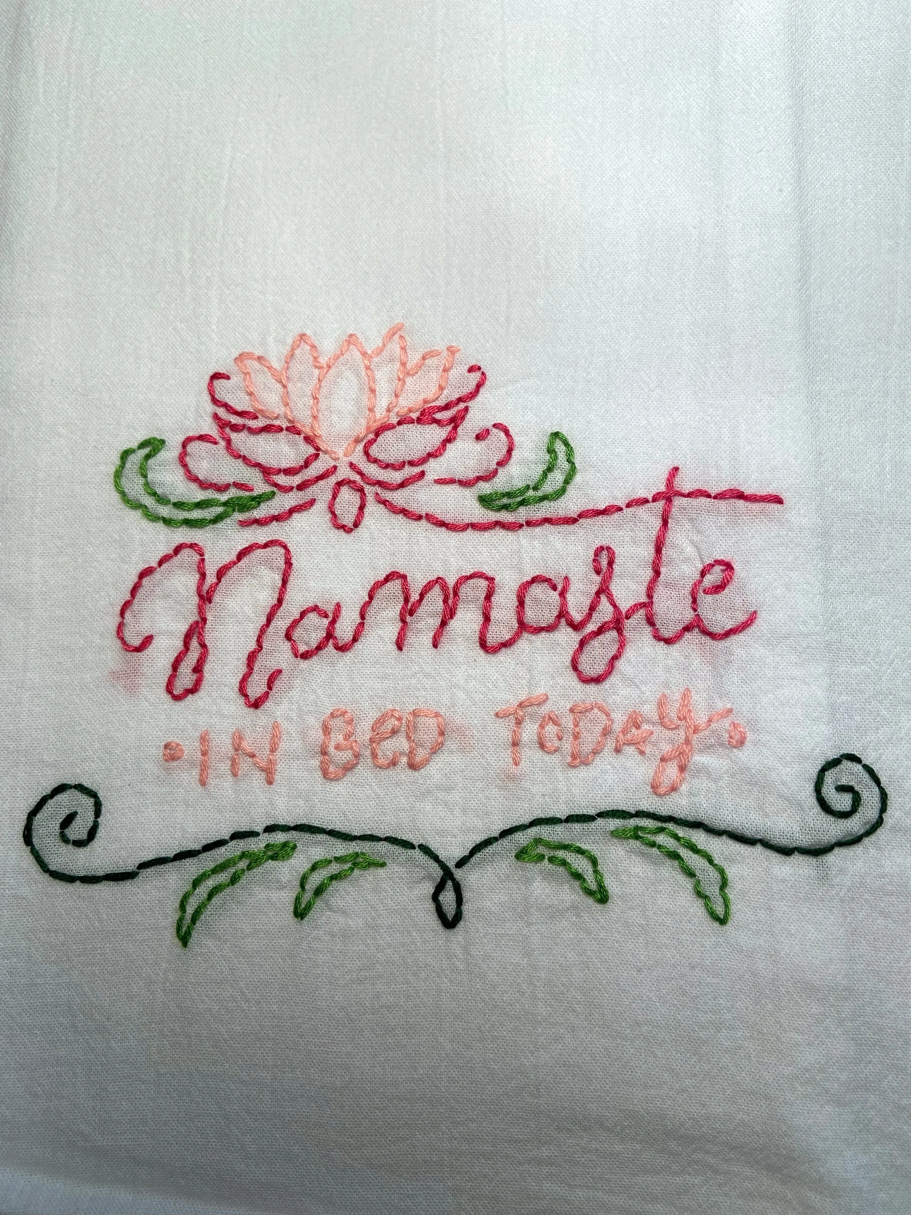 Millie's Tea Towels, Hand Embroidered: Words of Wisdom Collection (9 to choose from)