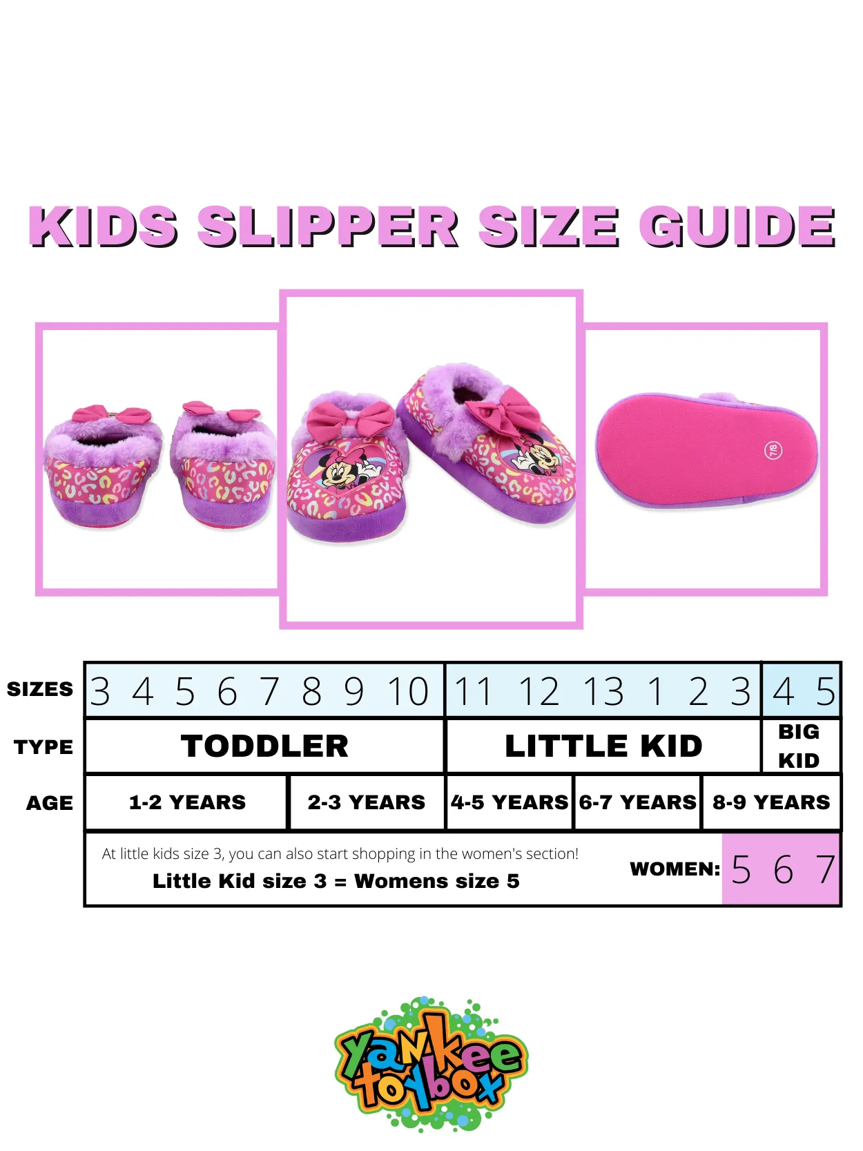 Minnie Mouse Plush A-Line Slippers