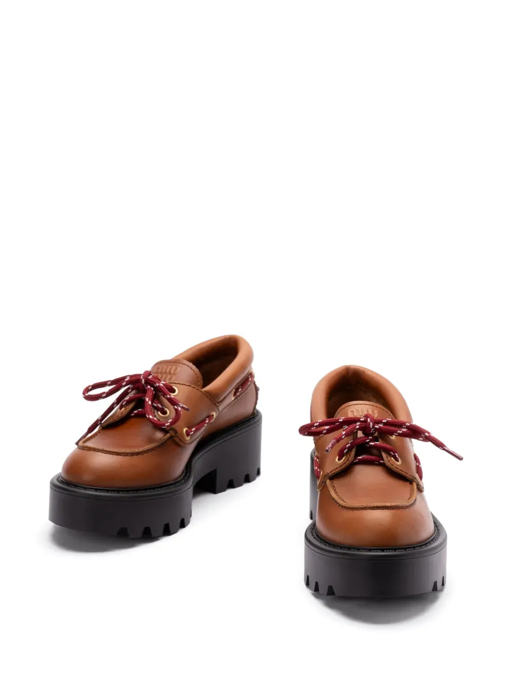 Miu Miu leather loafers