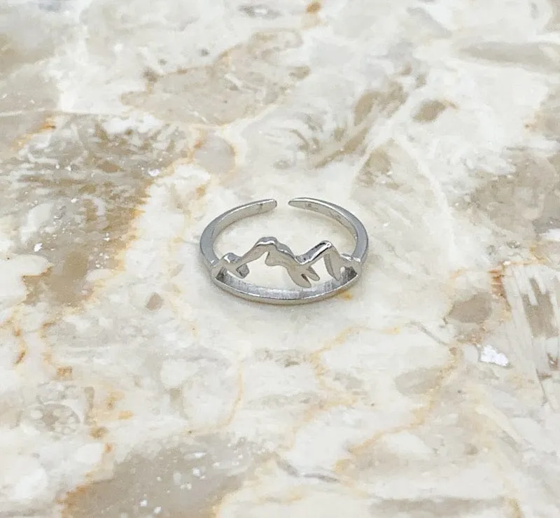 Mountain Range Toe Ring