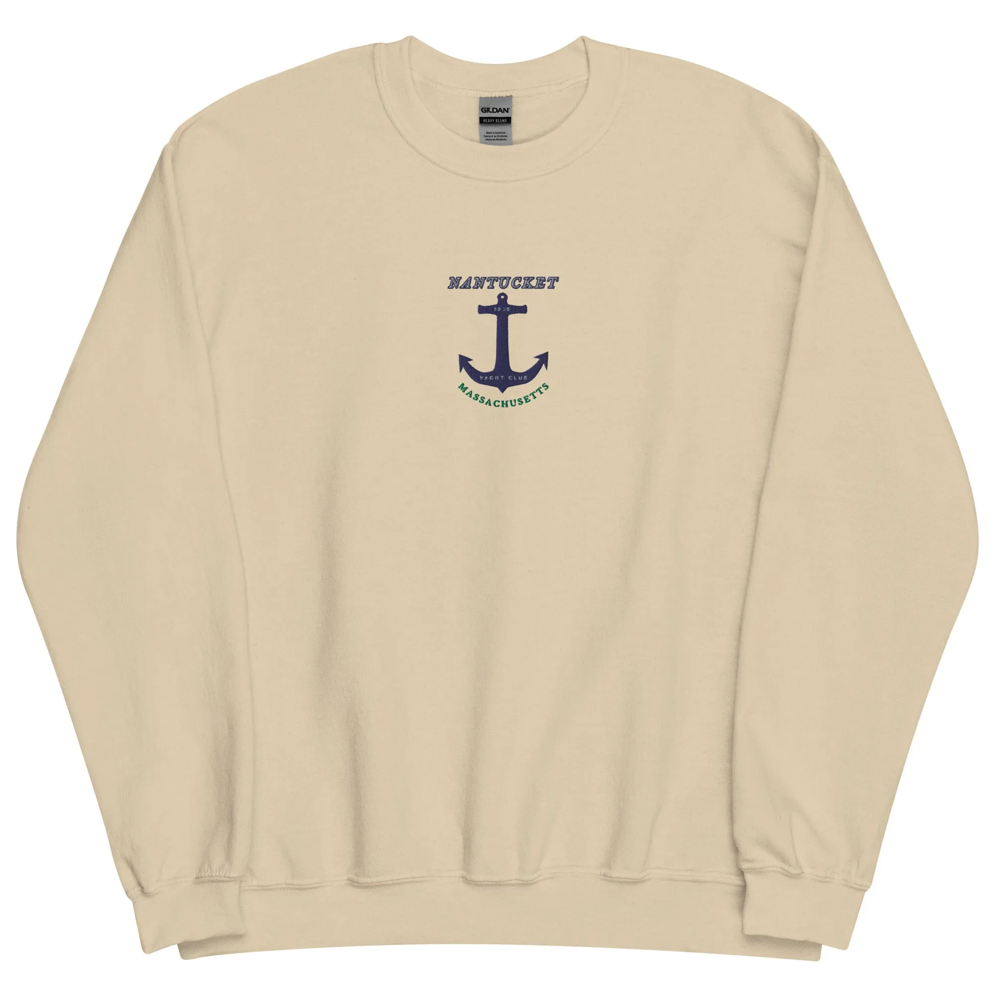 Nantucket Yacht Club Embroidered men Sweatshirt
